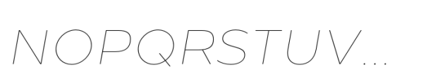 Loew Next Thin Italic Font UPPERCASE