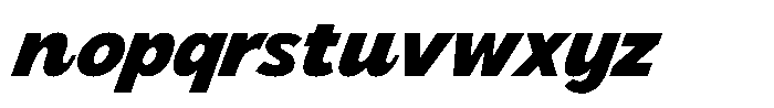 LogPose Log Pose Extra Bold Italic Font LOWERCASE