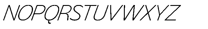 LogPose Log Pose Extra Light Italic Font UPPERCASE