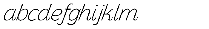 LogPose Log Pose Extra Light Italic FONT