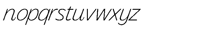 LogPose Log Pose Extra Light Italic Font LOWERCASE