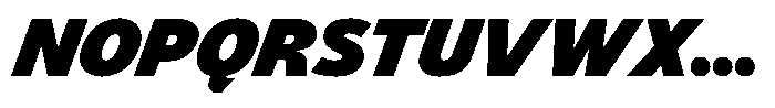 LogPose Log Pose Heavy Italic Font UPPERCASE