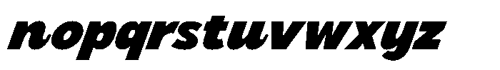 LogPose Log Pose Heavy Italic Font LOWERCASE
