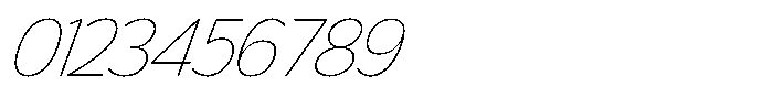 LogPose Log Pose Thin Italic Font OTHER CHARS