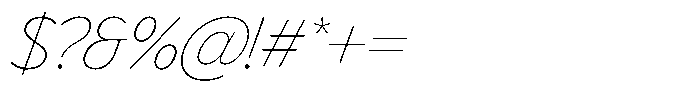 LogPose Log Pose Thin Italic Font OTHER CHARS