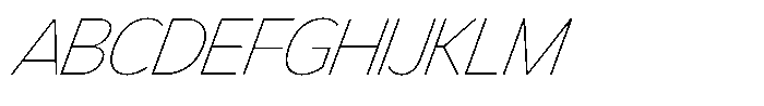 LogPose Log Pose Thin Italic Font UPPERCASE