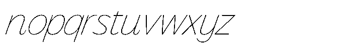 LogPose Log Pose Thin Italic Font LOWERCASE