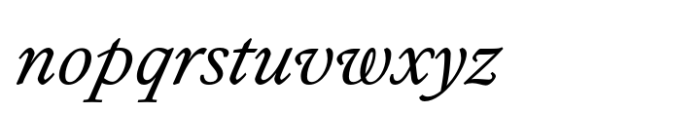 Logica Italic Font LOWERCASE