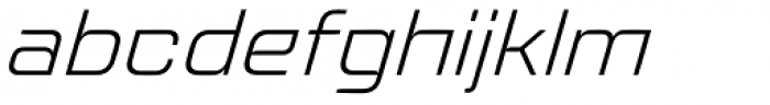 Logik Wide Light Oblique Font LOWERCASE