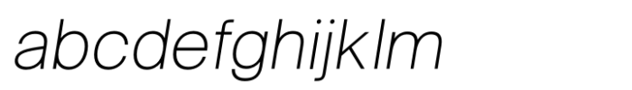 Logika Nova Light Italic Font LOWERCASE