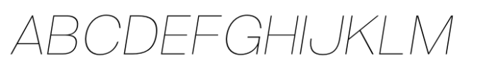 Logika Nova Thin Italic Font UPPERCASE