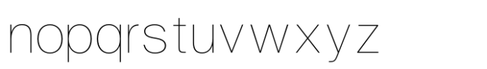 Logika Nova Thin Font LOWERCASE