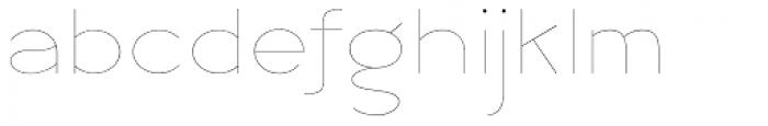 Logo Sans Thin Font LOWERCASE
