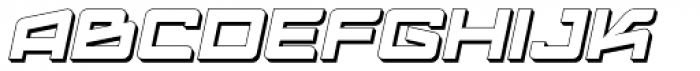 Logofontik Extruded 4F Italic Font UPPERCASE