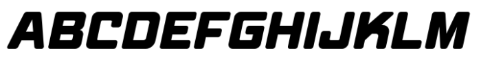 Lohamon Extra Bold Italic Font UPPERCASE