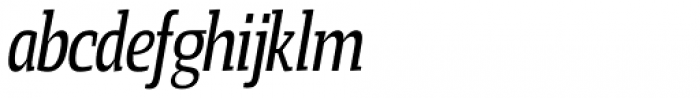 Loka Condensed Italic Font LOWERCASE