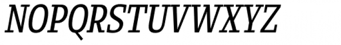 Loka Condensed Oblique Font UPPERCASE