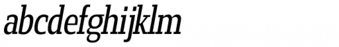 Loka Condensed Oblique Font LOWERCASE