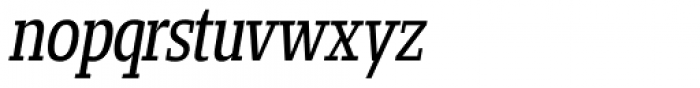 Loka Condensed Oblique Font LOWERCASE