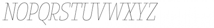 Loka Condensed Thin Italic Font UPPERCASE