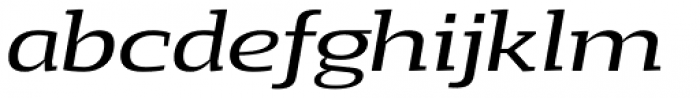 Loka Expanded Italic Font LOWERCASE