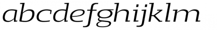 Loka Expanded Light Italic Font LOWERCASE