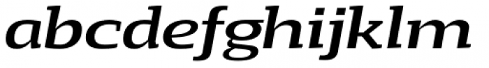 Loka Expanded Medium Italic Font LOWERCASE