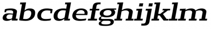 Loka Expanded Medium Oblique Font LOWERCASE