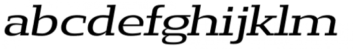 Loka Expanded Oblique Font LOWERCASE