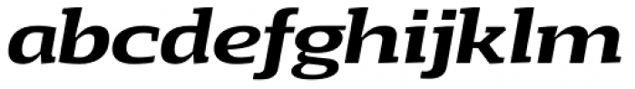 Loka Expanded Semi Bold Italic Font LOWERCASE