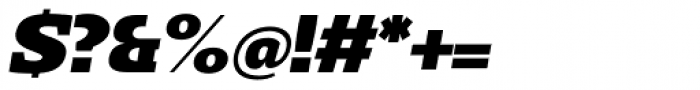 Loka Extended Black Oblique Font OTHER CHARS