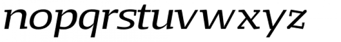 Loka Extended Italic Font LOWERCASE