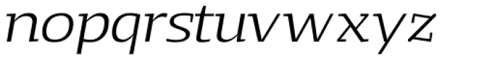 Loka Extended Light Italic Font LOWERCASE