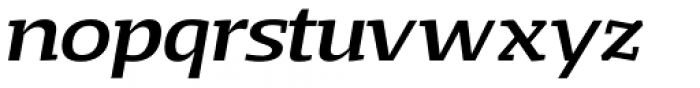 Loka Extended Medium Italic Font LOWERCASE