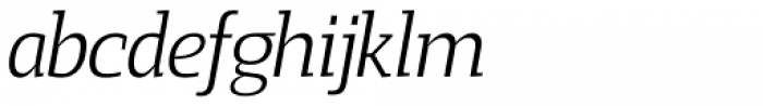 Loka Light Italic Font LOWERCASE