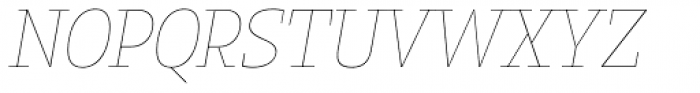 Loka Thin Italic Font UPPERCASE