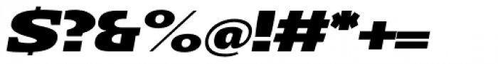 Loka Ultra Expanded Black Italic Font OTHER CHARS