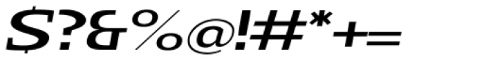 Loka Ultra Expanded Medium Italic Font OTHER CHARS