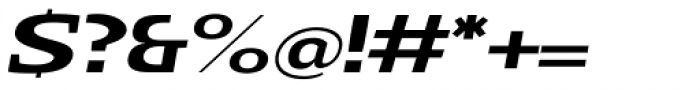 Loka Ultra Expanded Semi Bold Italic Font OTHER CHARS