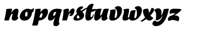 Lokal Script Black Italic Font LOWERCASE