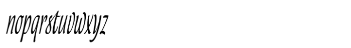 Lokal Script Thin Italic Font LOWERCASE