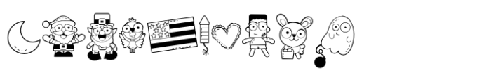 Lolidolly Holidays Dingbat Font OTHER CHARS