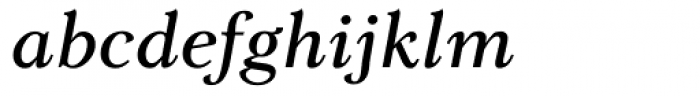 Lomba Medium Italic Font LOWERCASE