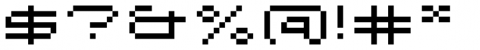 Lomo Web Pixel Std 9 Font OTHER CHARS
