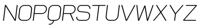Lonbry Extra Light-Cond-Italic Font UPPERCASE