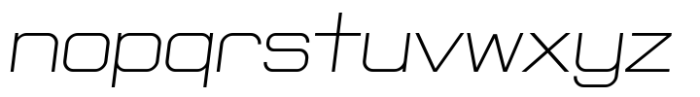 Lonbry Extra Light-Cond-Italic Font LOWERCASE