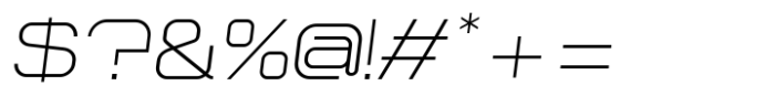 Lonbry Extra Light-Italic Font OTHER CHARS