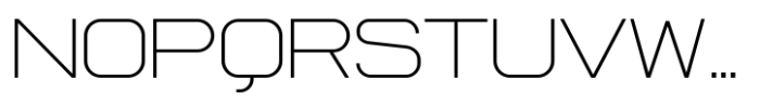 Lonbry Extra Light Font UPPERCASE