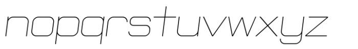 Lonbry Thin-Cond-Italic Font LOWERCASE