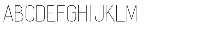 Lonbry Thin-Ex Condensed Font UPPERCASE